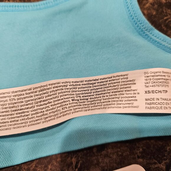 Organic Basics Smooth Padded Bra, Sky Blue, XS - Picture 3 of 5